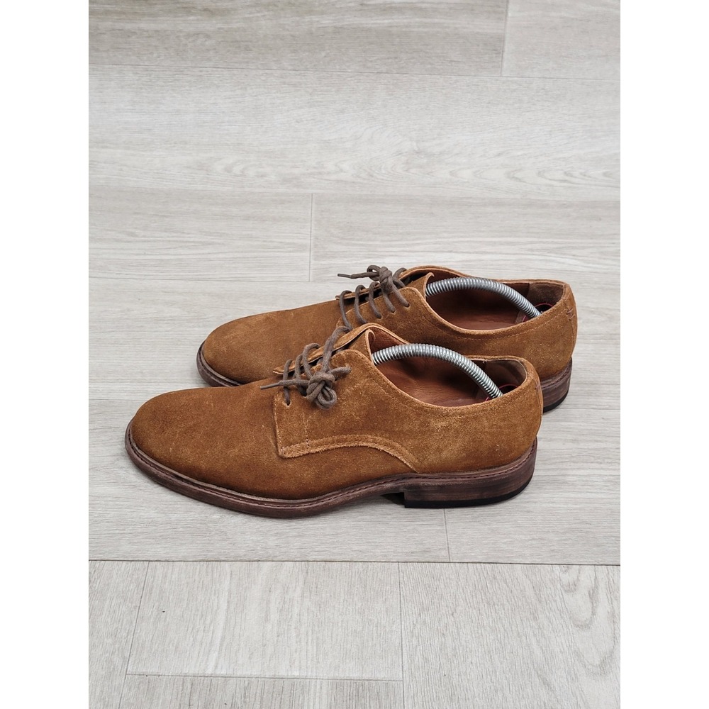 Frye Mens Oxford Shoes Size 8 D Brown Suede Leather Lace Up Dress Casual